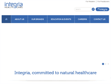Tablet Screenshot of integria.com